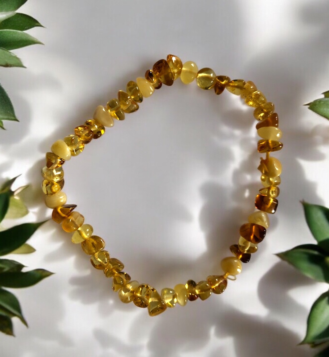 BRACELET BAROQUE AMBRE BALTIQUE JAUNE A+ – Image 2