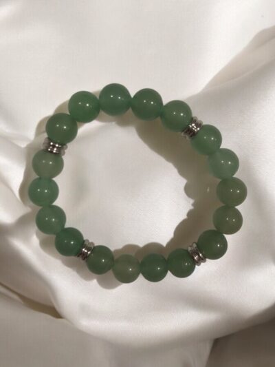 BRACELET BOULE 8MM AVENTURINE VERTE A