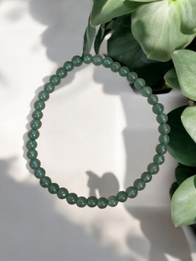 BRACELET BOULE 04MM AVENTURINE VERTE