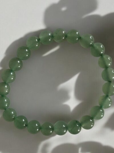 BRACELET BOULE 08MM AVENTURINE VERTE