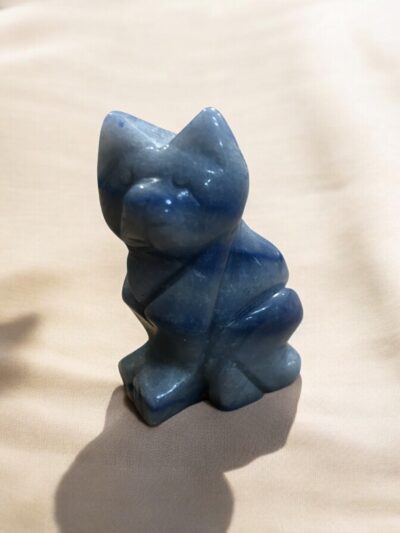 CHAT 50mm AVENTURINE BLEUE A