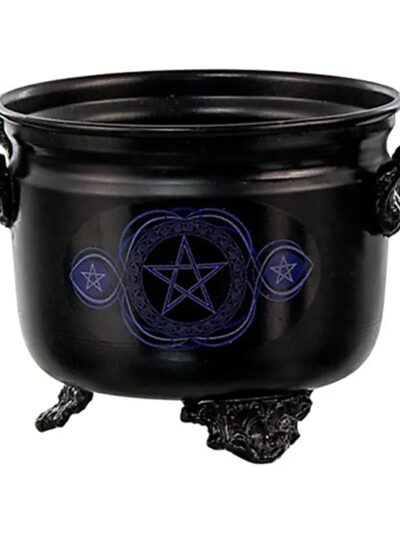 CHAUDRON AVEC PENTACLE BLEU
