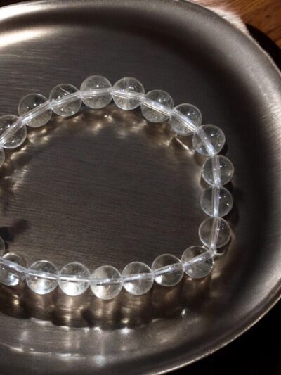 BRACELET BOULE 08MM CRISTAL DE ROCHE AA