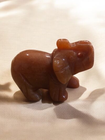 ELÉPHANT 50mm AVENTURINE ORANGE A