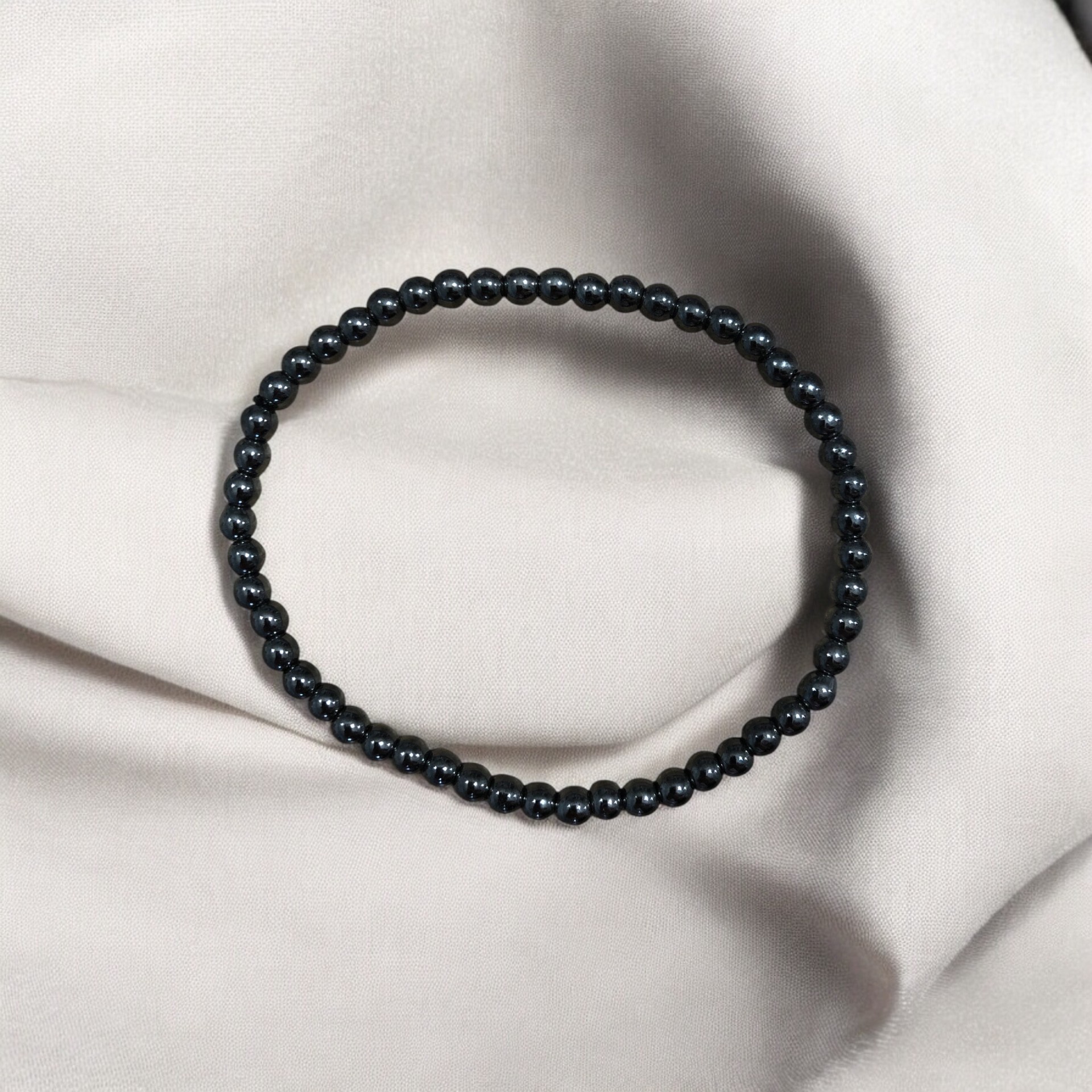 BRACELET BOULE 04MM HÉMATITE AB