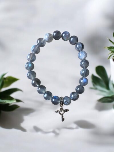 BRACELET BOULE 08MM LABRADORITE AA+ (08,5-09,5MM)