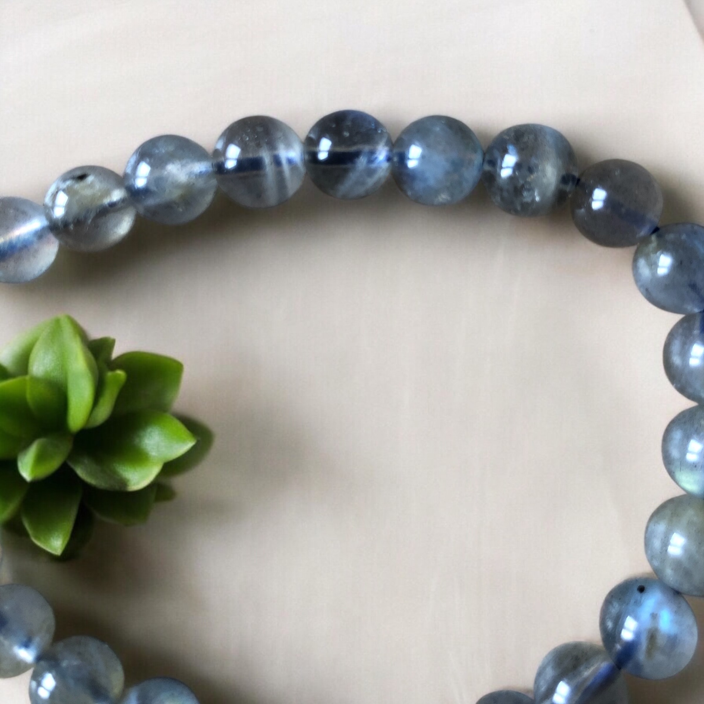 BRACELET BOULE 08MM LABRADORITE AAA (07,5-08,5MM) – Image 2