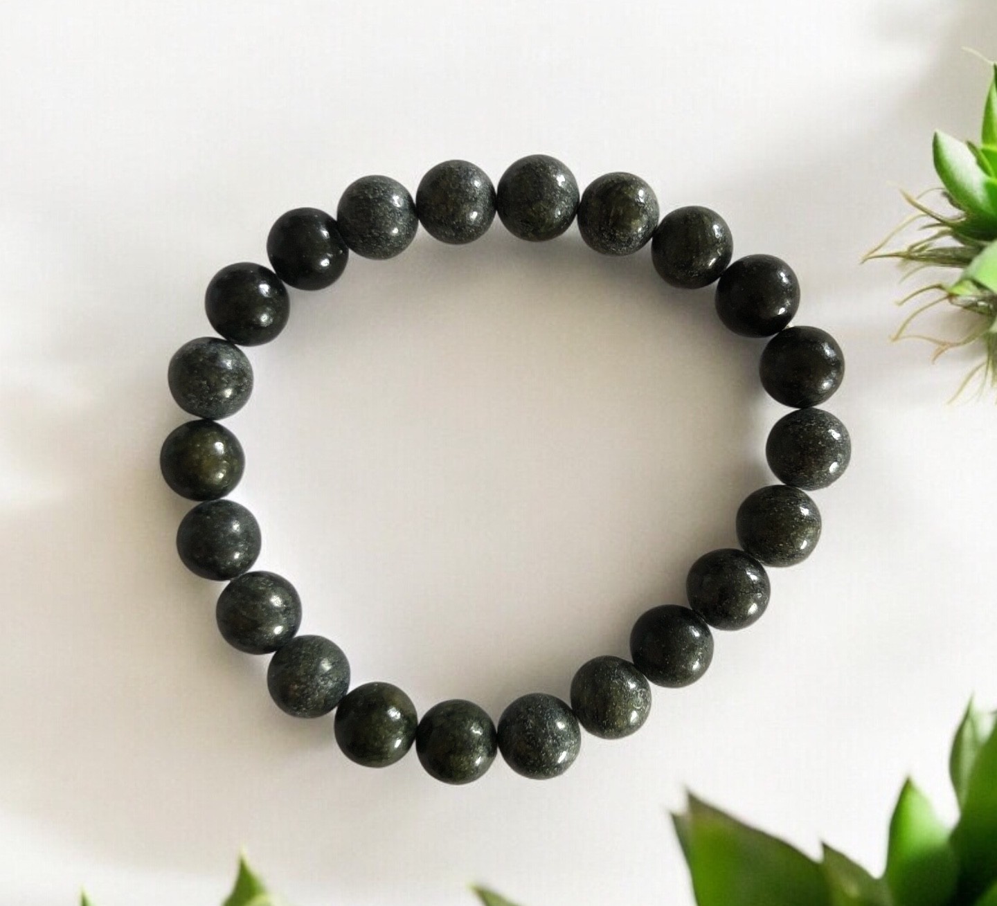 BRACELET BOULE 08MM SERPENTINE RUSSIE AB