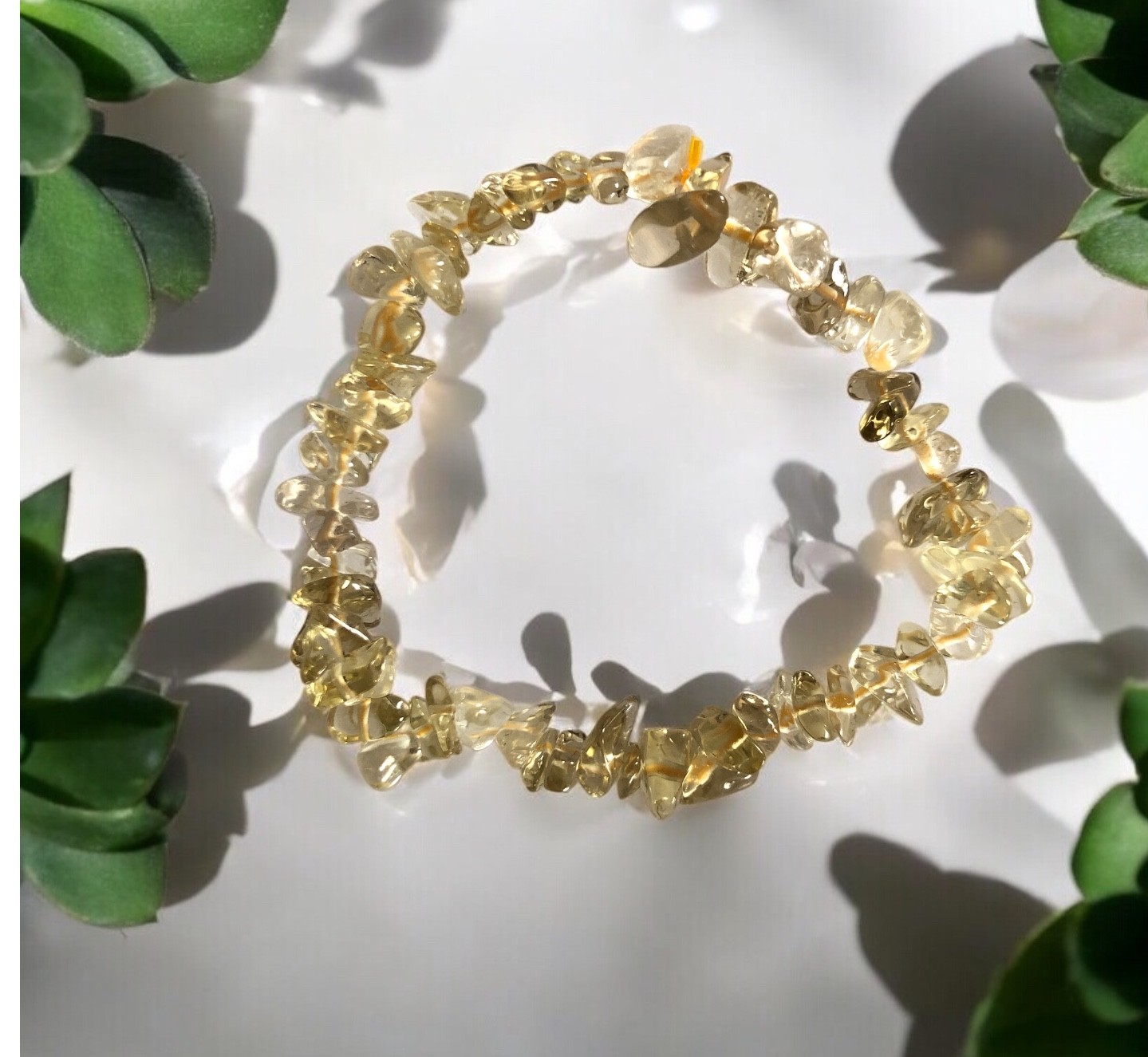 BRACELET BAROQUE CITRINE NATURELLE AA