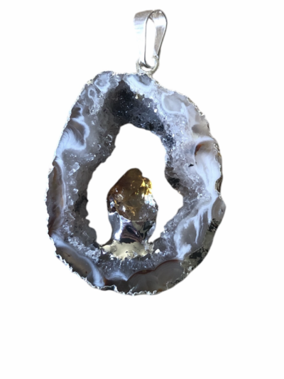 COLLIER CITRINE SUR QUARTZ