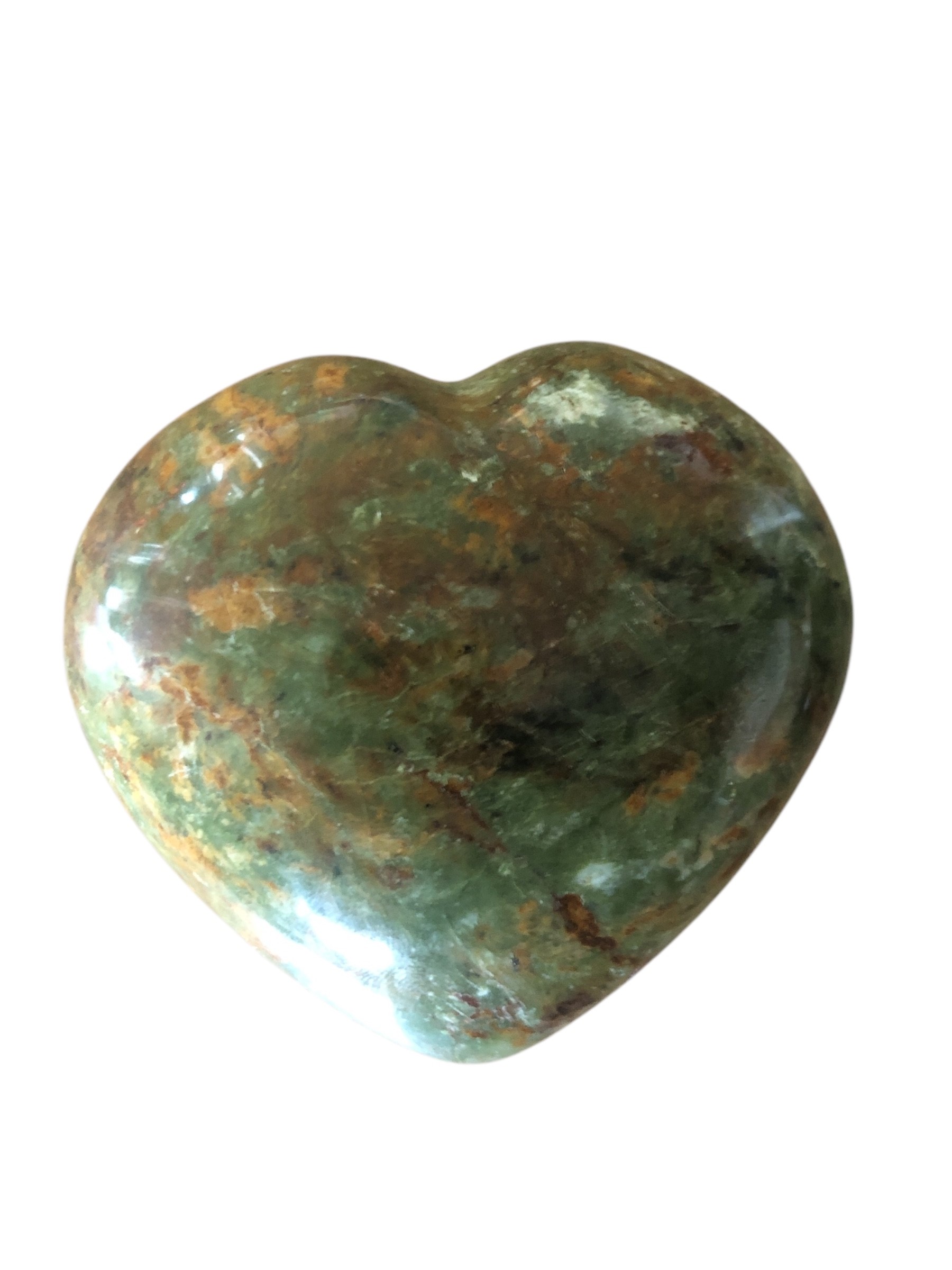 GALET COEUR CHRYSOPRASE A+ 70 à 80mm
