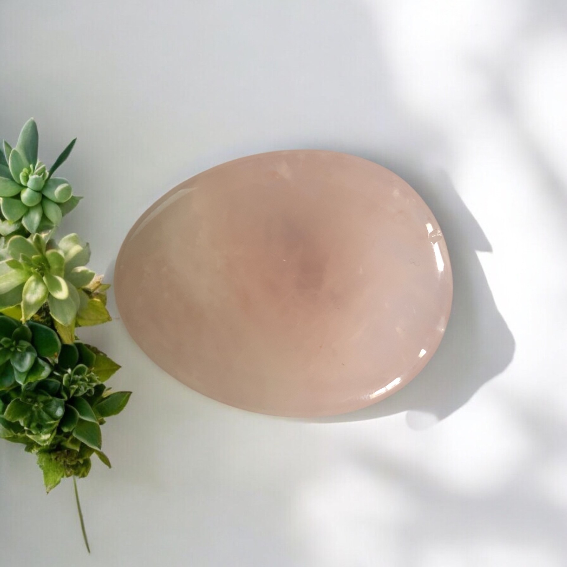 GALET ANTI STRESS 45 À 50MM QUARTZ ROSE BRÉSIL A