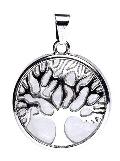 PENDENTIF ARBRE DE VIE AVEC CRISTAL DE ROCHE