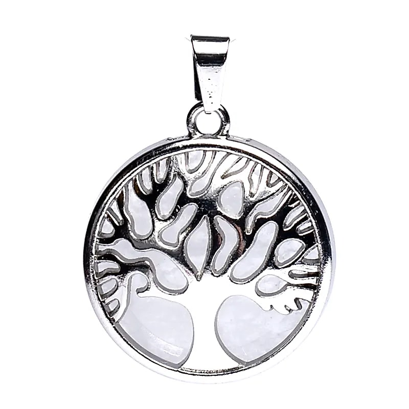 PENDENTIF ARBRE DE VIE AVEC CRISTAL DE ROCHE