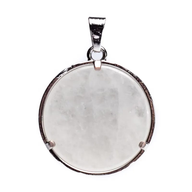 PENDENTIF FLEUR DE VIE AVEC CRISTAL DE ROCHE – Image 2