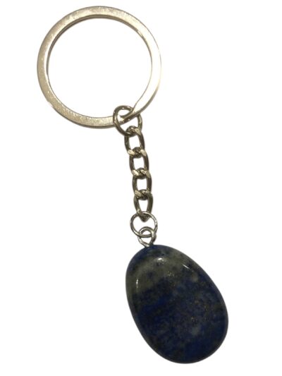 PORTE CLÉS PIERRE PLATE LAPIS LAZULI AB