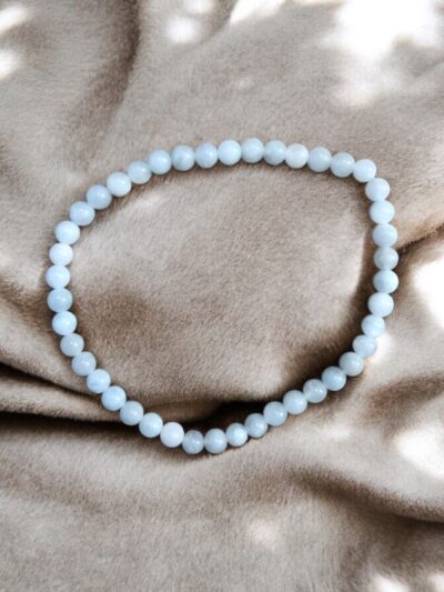 BRACELET BOULE 04MM AIGUE MARINE BRÉSIL A