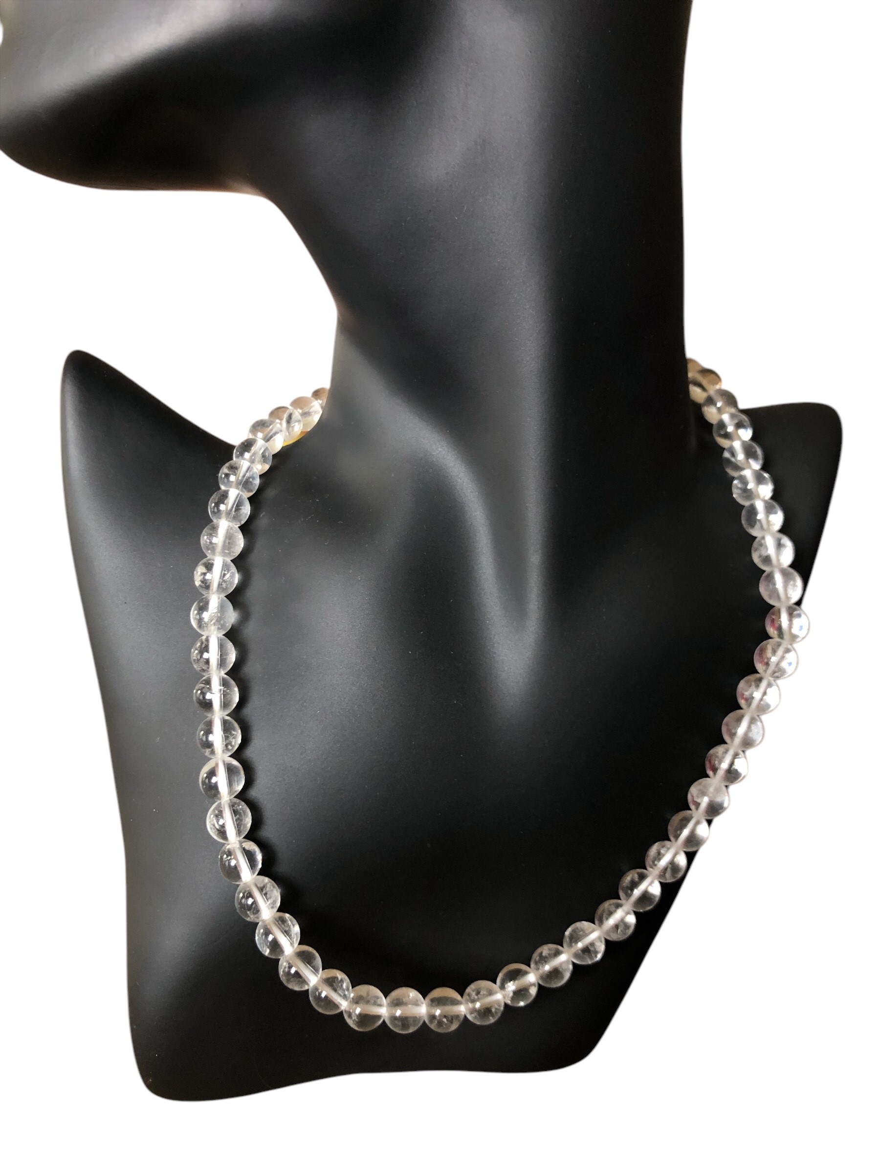 COLLIER BOULE 08MM CRISTAL DE ROCHE AA