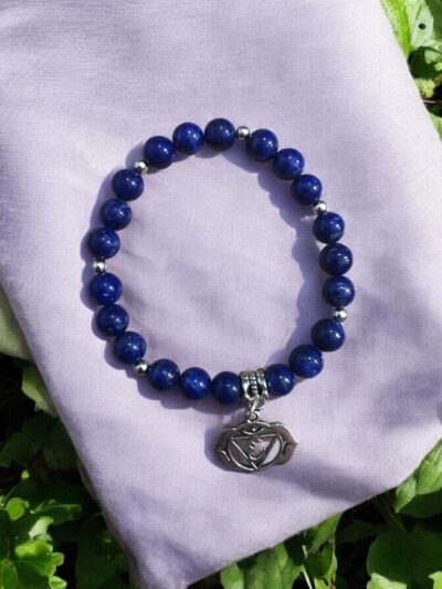 BRACELET BOULE 08MM LAPIS LAZULI A