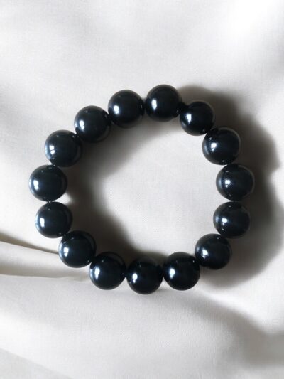 BRACELET BOULE 14MM ONYX A