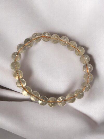 BRACELET BOULE 06MM CITRINE A