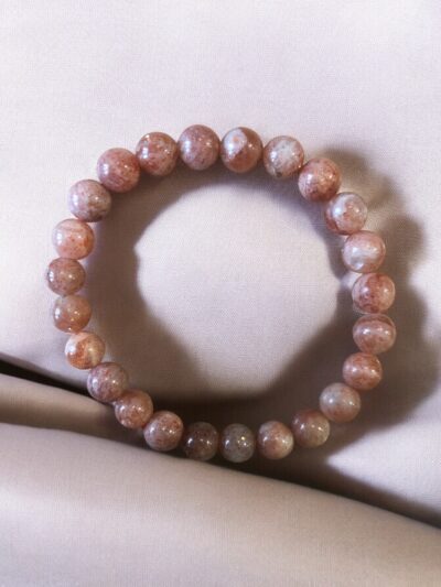 BRACELET BOULE 08MM PIERRE DE SOLEIL A