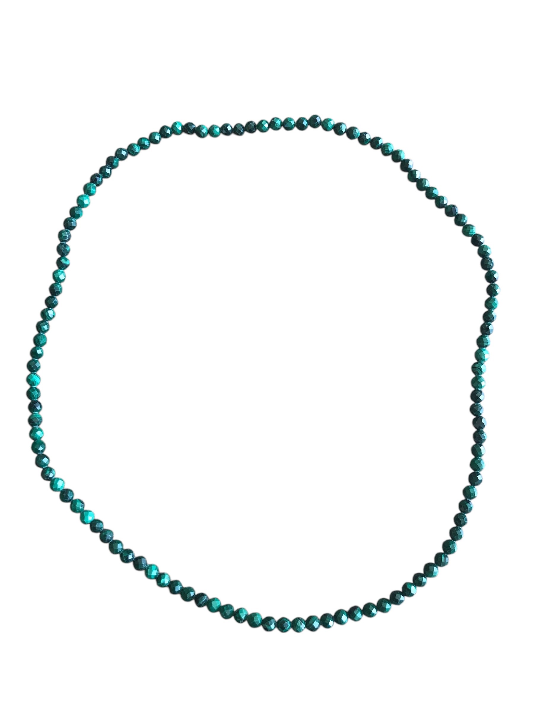 COLLIER FACETTÉ 04MM MALACHITE AA