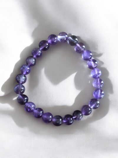 BRACELET BOULE 8MM AMÉTHYSTE BRÉSIL A