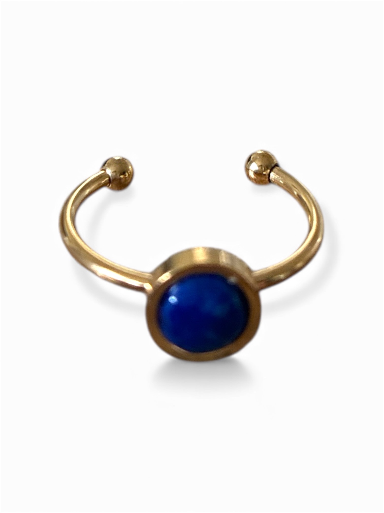 BAGUE DORÉE LAPIS LAZULI A