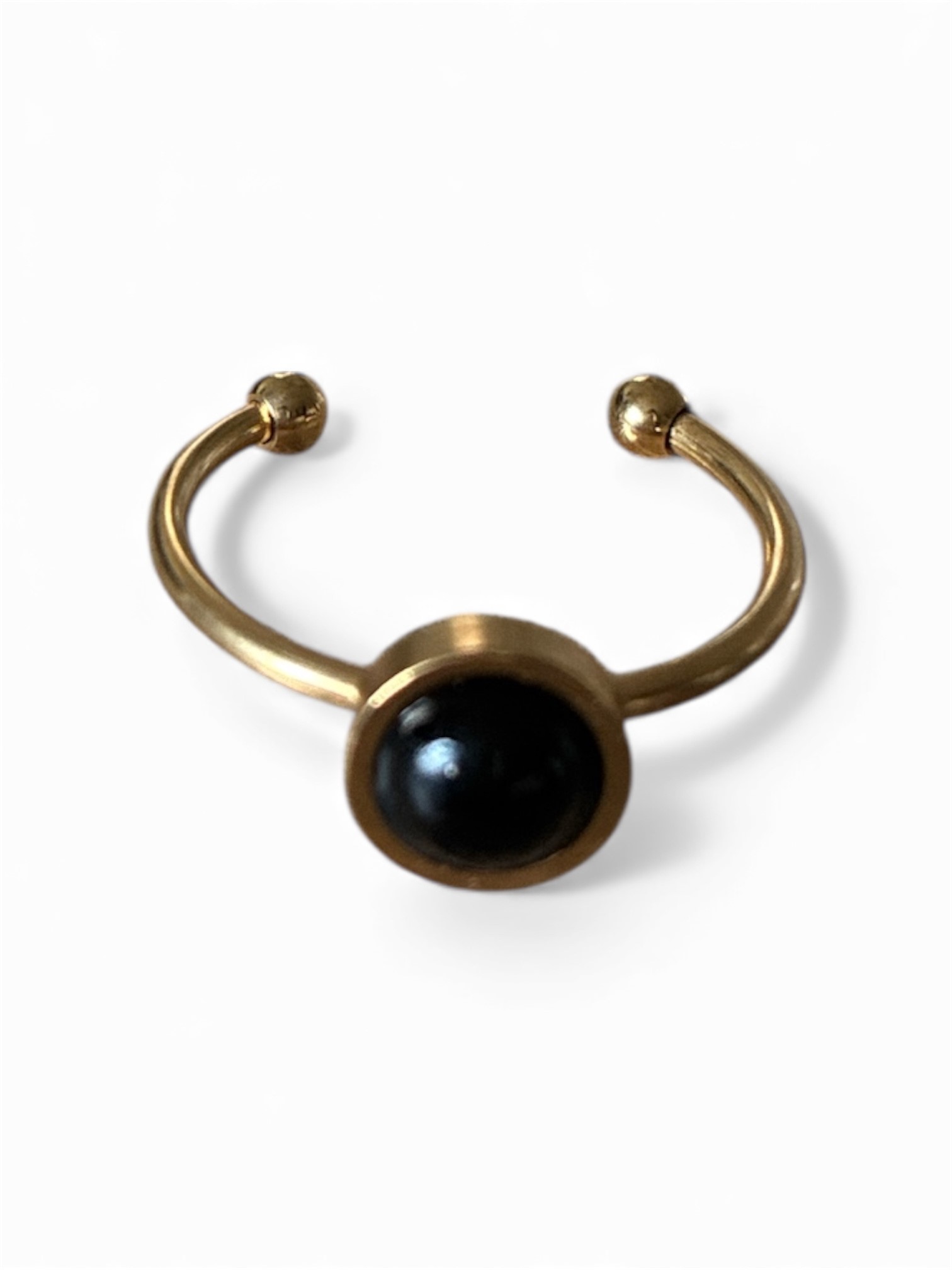 BAGUE ISEL DORÉE ONYX A