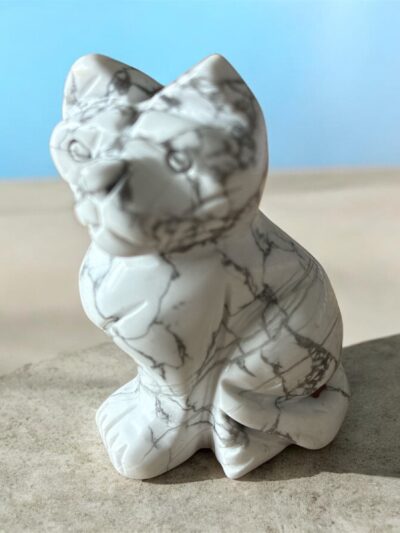 CHAT 50MM HOWLITE BLANCHE A