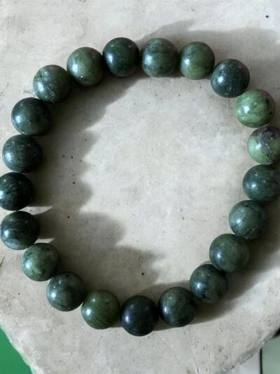 BRACELET BOULE 08MM JADE NÉPHRITE AB
